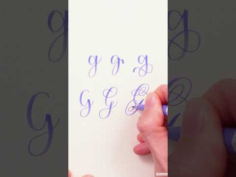 6 Möglichkeiten, ein „G“ zu schreiben #handlettering #brushlettering #lettering