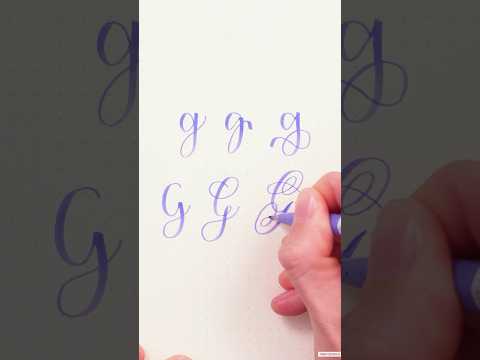 6 Möglichkeiten, ein „G“ zu schreiben #handlettering #brushlettering #lettering
