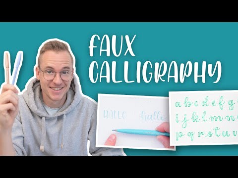 Faux Calligraphy: Lerne die GENIALE Technik und vermeide DIE typischen Fehler
