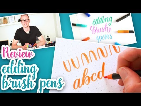 Edding Brush Pens (Review &amp; Beispiele) | Handlettering