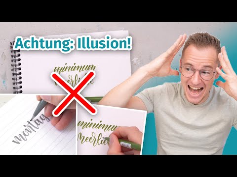 Gefahr für alle Handlettering Anfänger | Große Illusionen!