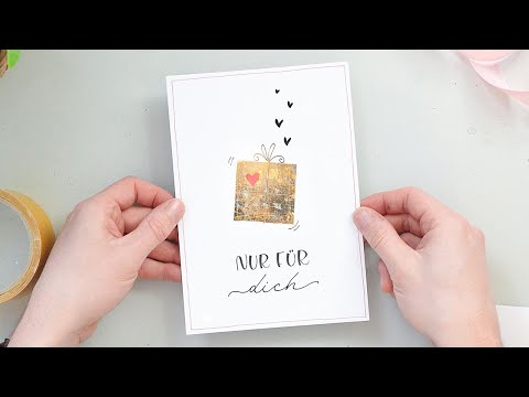 Geburtstagskarte mit Glitzergeschenk | Schritt für Schritt