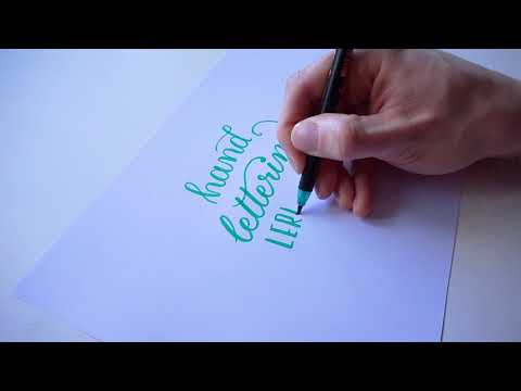 Schriftzug &quot;Handlettering lernen&quot; | Edding Brush Pen