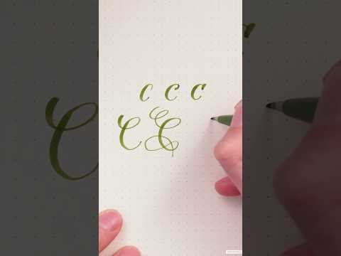 Kennst du diese 6 Arten ein C zu schreiben? #handlettering #brushlettering