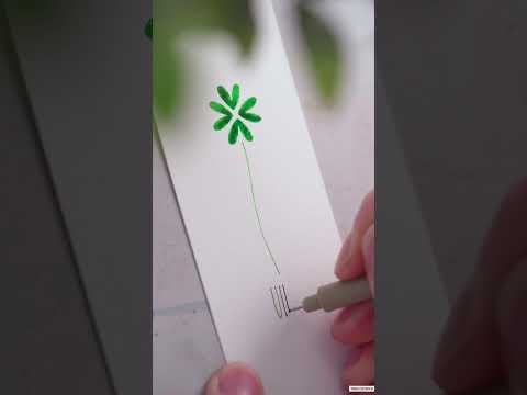 Schneller Glücksklee mit dem Brushpen! 🍀