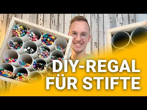 Das PERFEKTE Stifte-Regal aus ROHREN bauen | Schnell gebaut | DIY