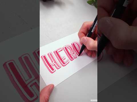 Geniale Effekte mit nur einem Stift #handlettering #brushlettering #diy