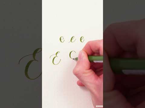 6 Möglichkeiten, ein „E“ zu schreiben #handlettering #brushlettering #lettering