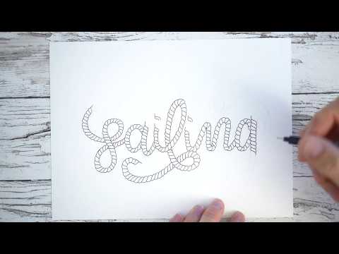 Sailing | Ribbon Lettering | Zeitraffer