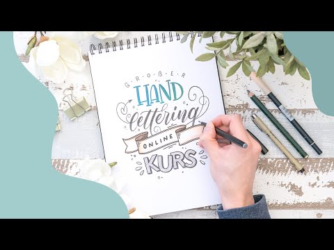 Das erwartet dich im großen Handlettering Online Kurs 😍