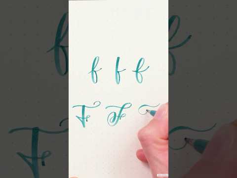 6 Möglichkeiten, ein „F“ zu schreiben #handlettering #brushlettering #lettering