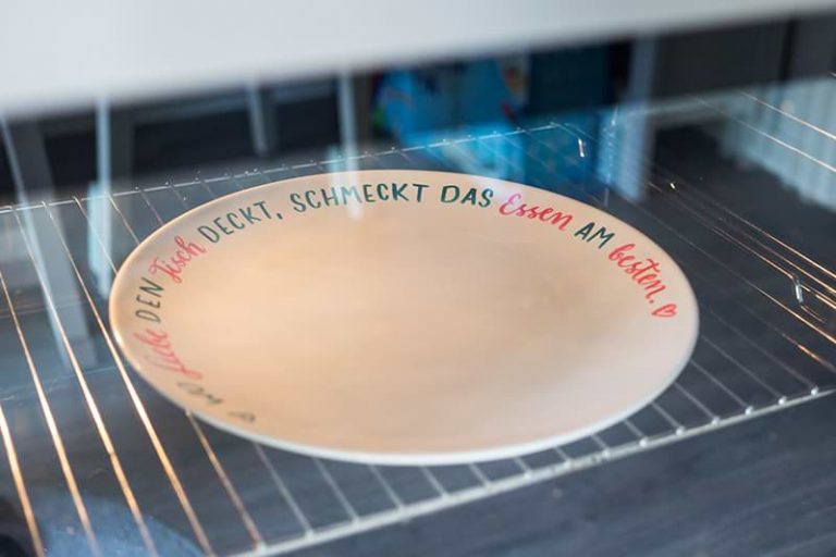 Porzellan bemalen & beschriften für individuelles Geschirr