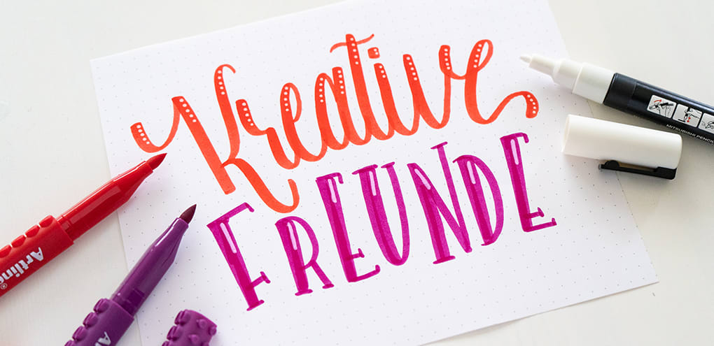 Kreative Freunde Brushlettering