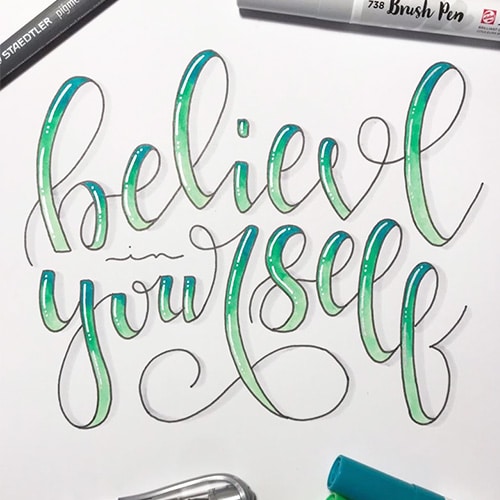 Beispiel Lettering