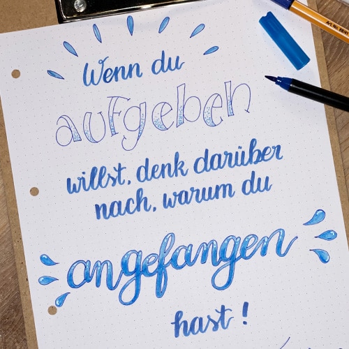Beispiel Lettering