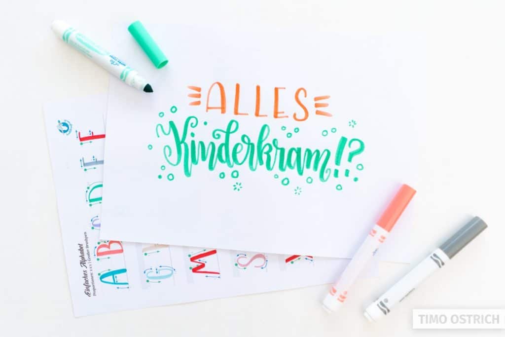 Handlettering mit Kindern und Schülern Was gibt es zu beachten?