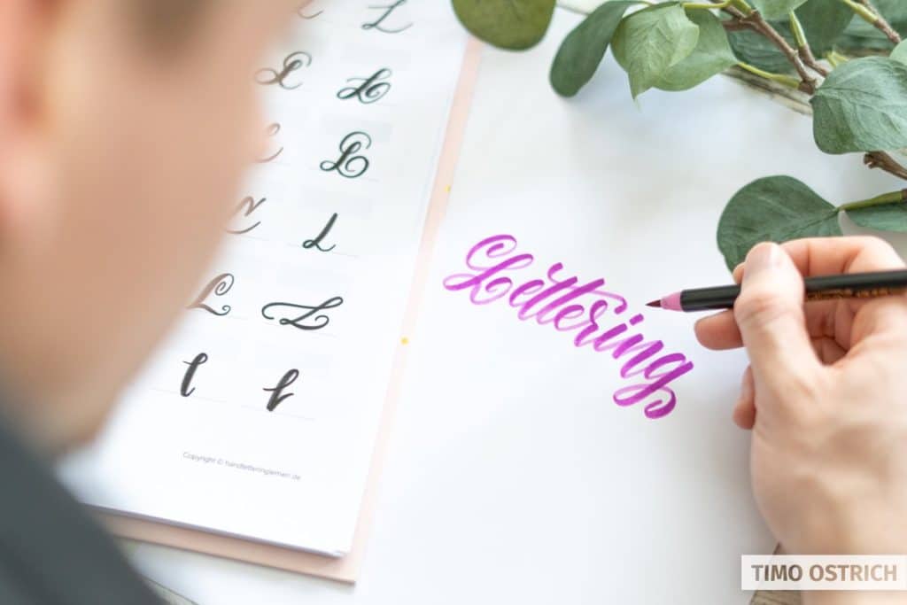 Lettering mit dem Alphabet