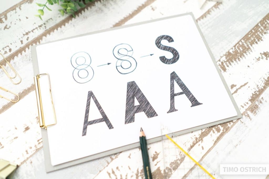 Buchstaben zeichnen - 5 geniale Methoden (zum Mitmachen)