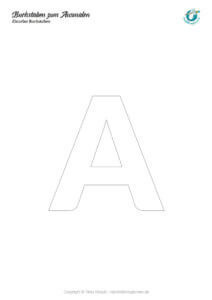 Buchstaben zum Ausmalen (mit gratis PDF Download)
