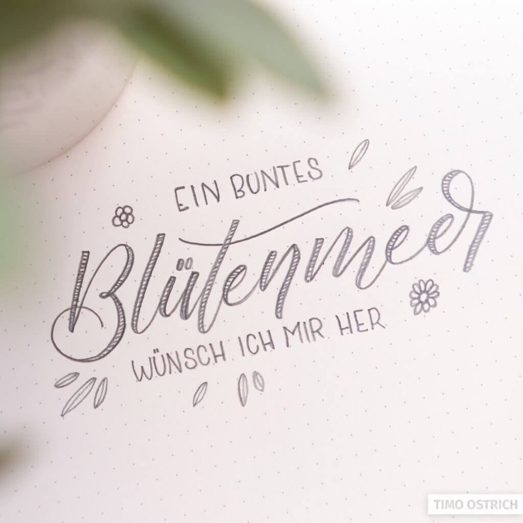 Bleistift Handlettering