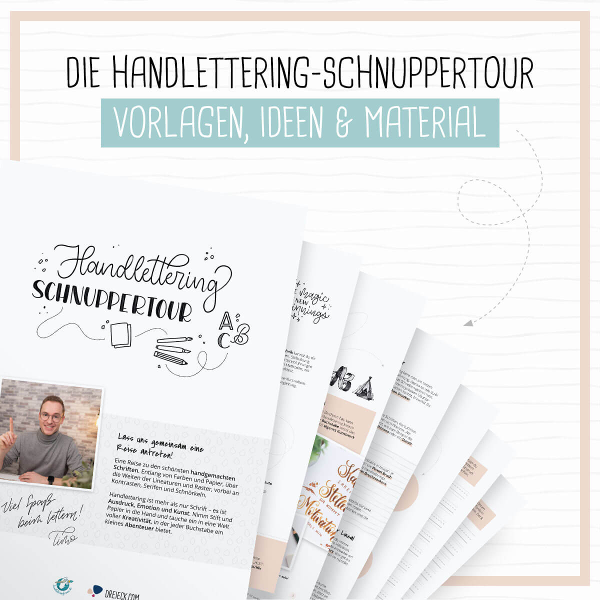 Handlettering Vorlagen in der Schnuppertour