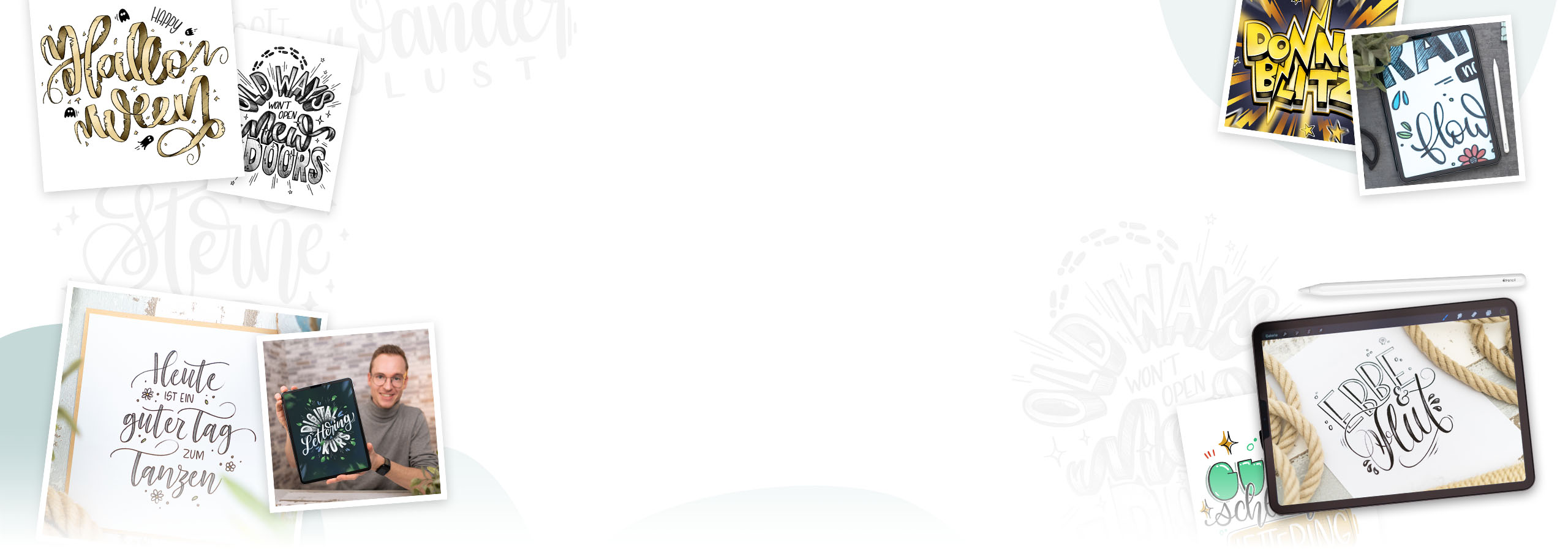 Digital Lettering Kurs Beispiele