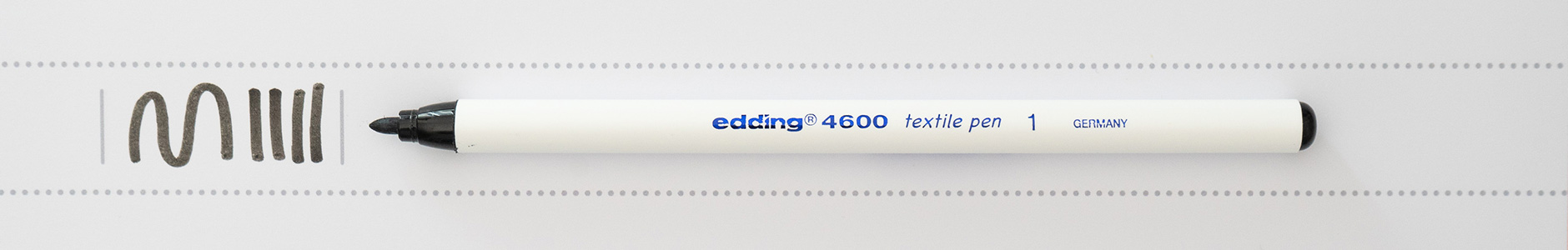 Edding Textil Marker 1mm schwarz