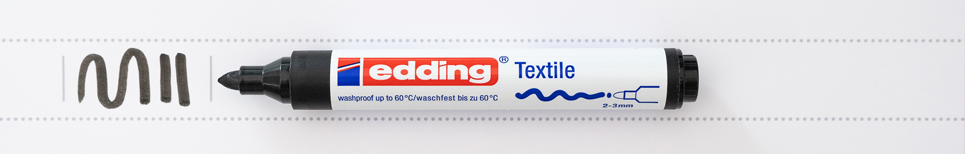 Edding Textil Marker 3mm schwarz