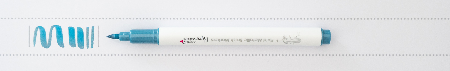 Papermania Fluid Metallic Brush Marker blau