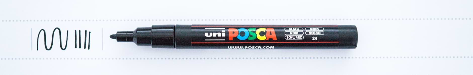 POSCA Marker schmal schwarz