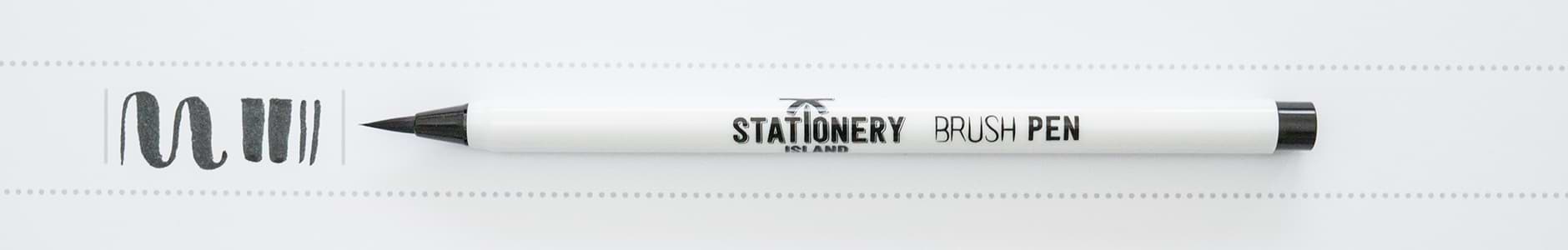 Stationery Island Brush Pen schwarz